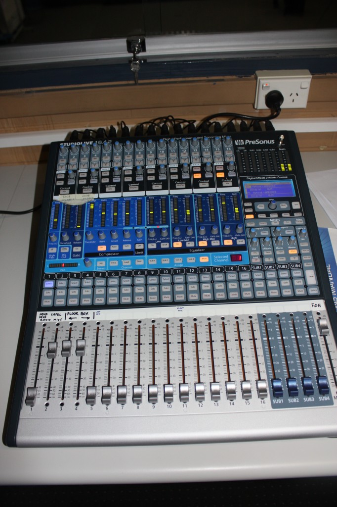 PreSonus StudioLive 16 Channel Digital Mixer located in Bio Box