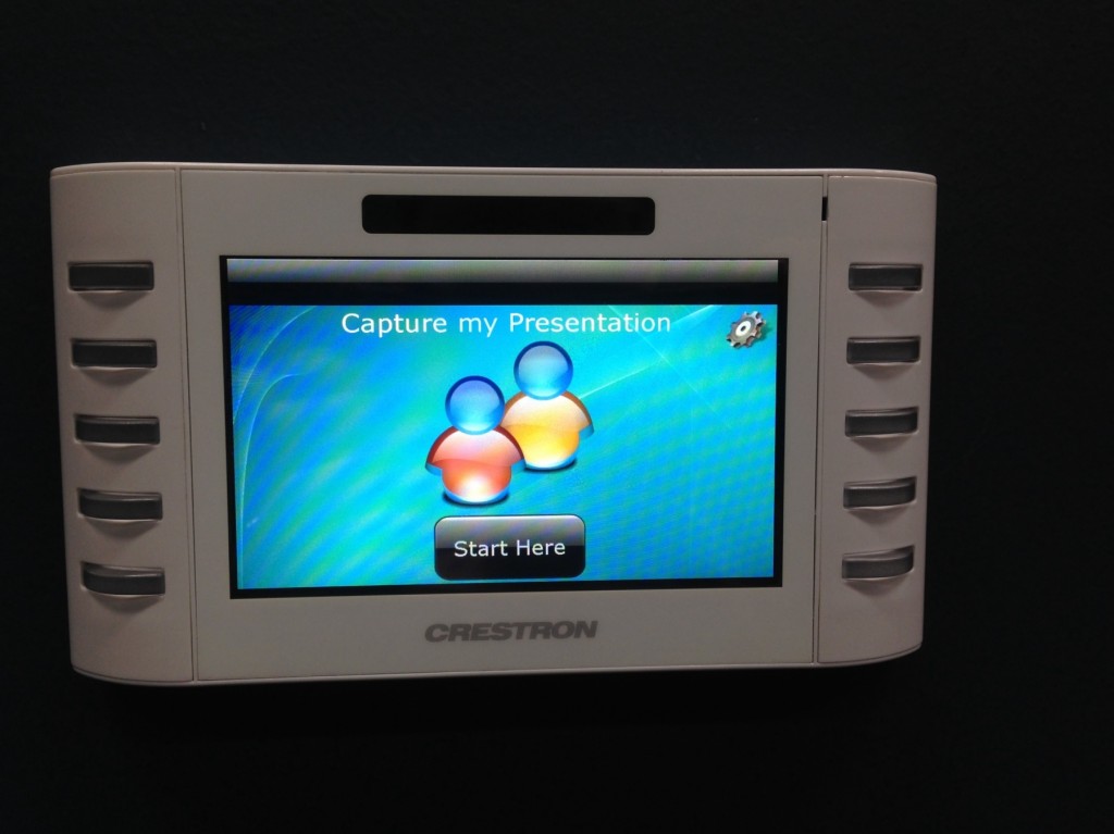 Crestron lecture / PD capture control panel
