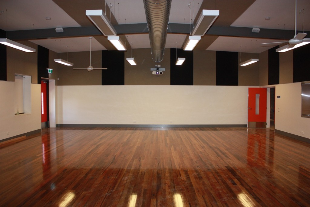 Japara Living and Learning Centre - Multi Purpose Hall AV Installation - Long throw lens (M)