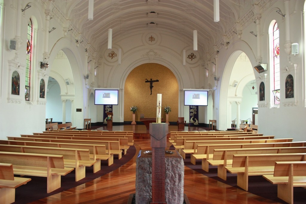 St Joseph's Church projector AV installation (2M)