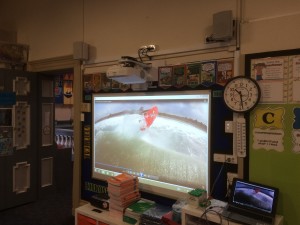 Collaborative classroom technology EB-1430wi installation