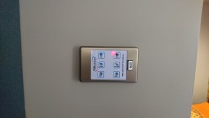Joey Micro wall control panel for staff room projector
