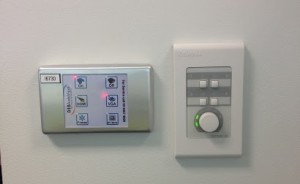 Joey Micro wall control panel for school projector system