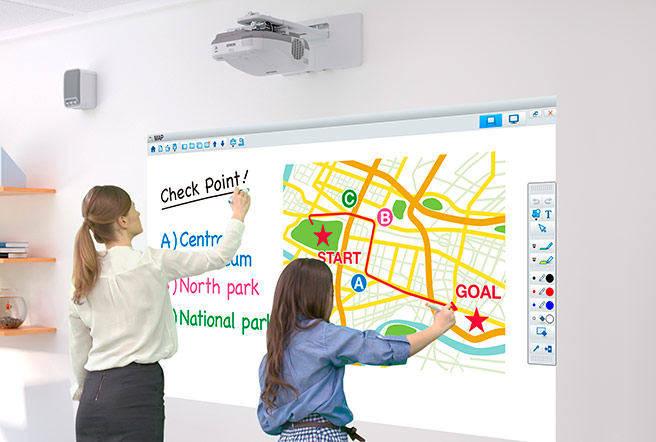 Multi-use with EPSON interactive projectors for schools