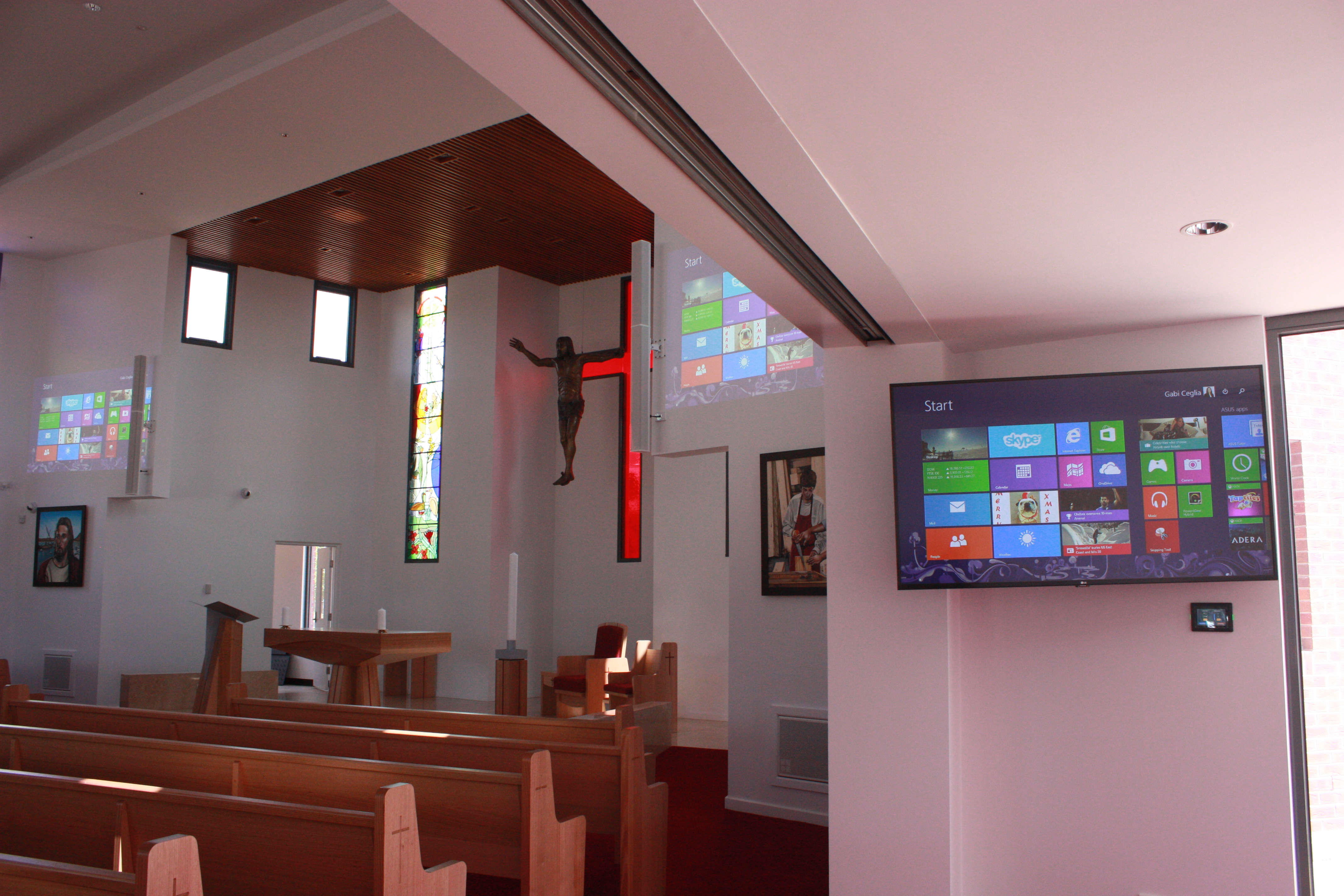 chapel audio visual installation