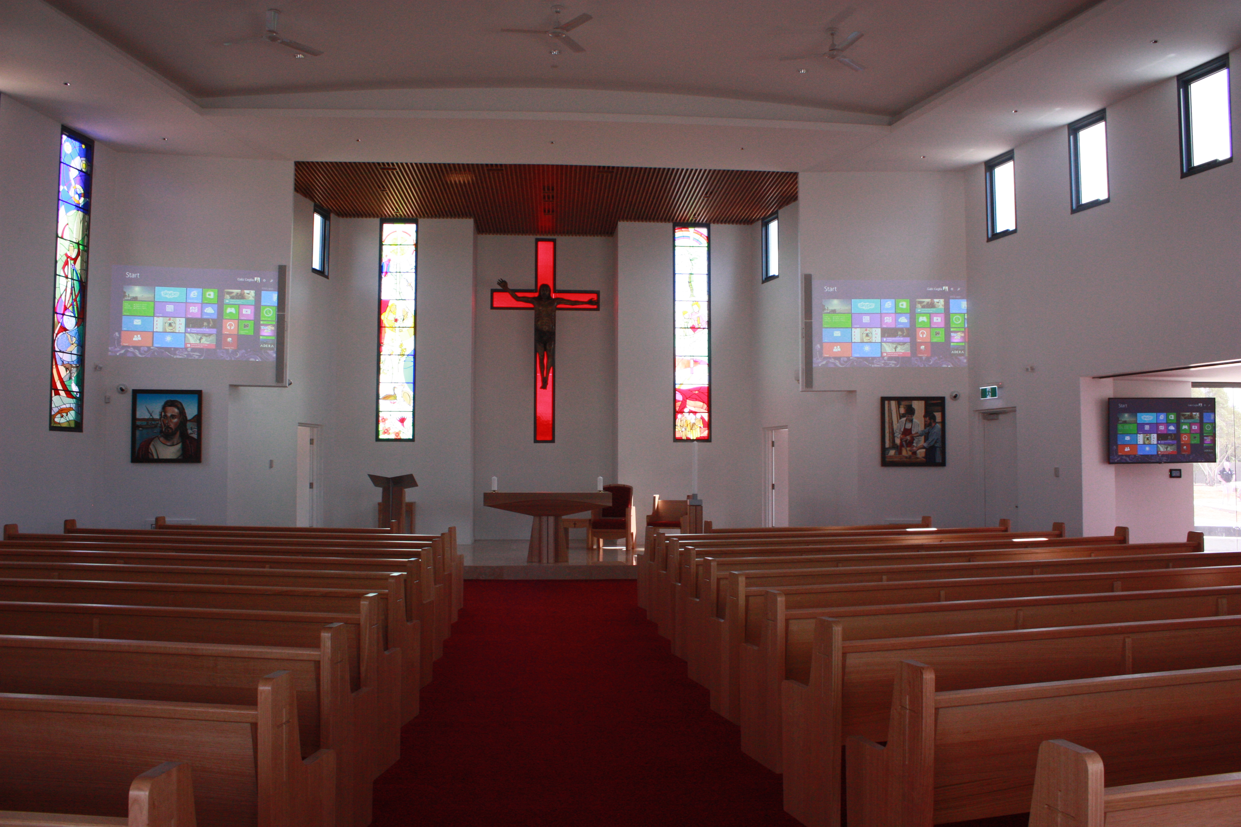 chapel audio visual installation