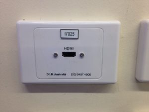 HDMI wall plate for interactive projector system