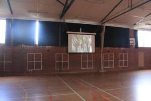 gymnasium projector system
