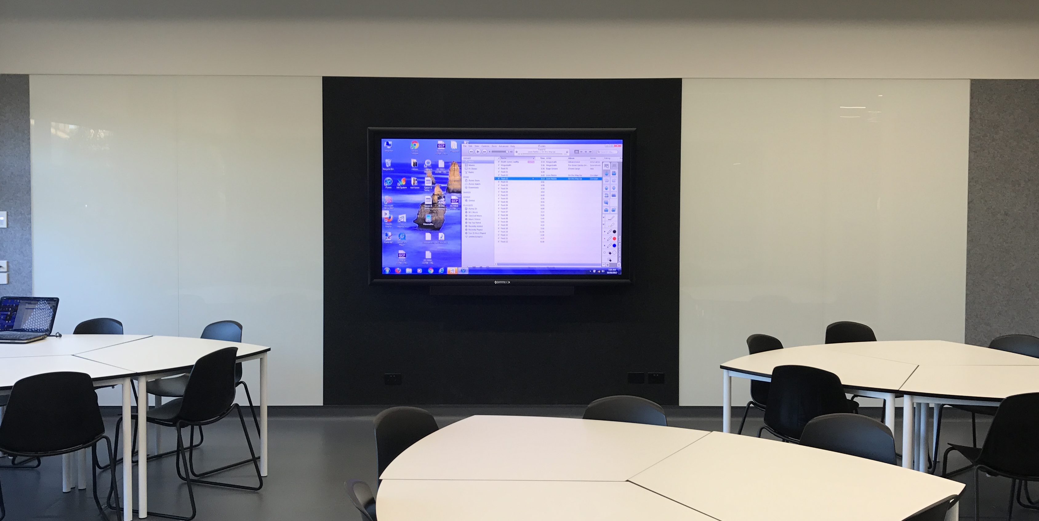 CommBox Classic Interactive 80" 4K Touch monitor at Caulfield Grammar School