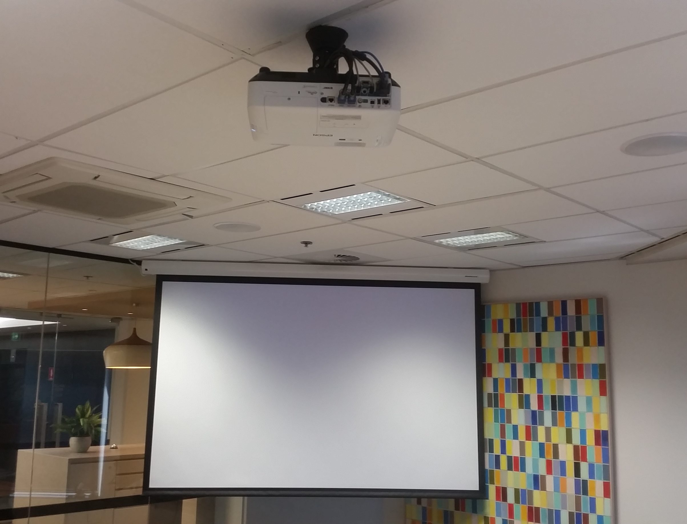 Epson EB-2265WU installation projector at Satterly