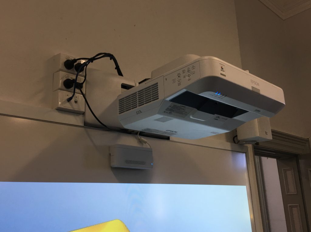 EPSON EB-1450Ui interactive projector at CGS