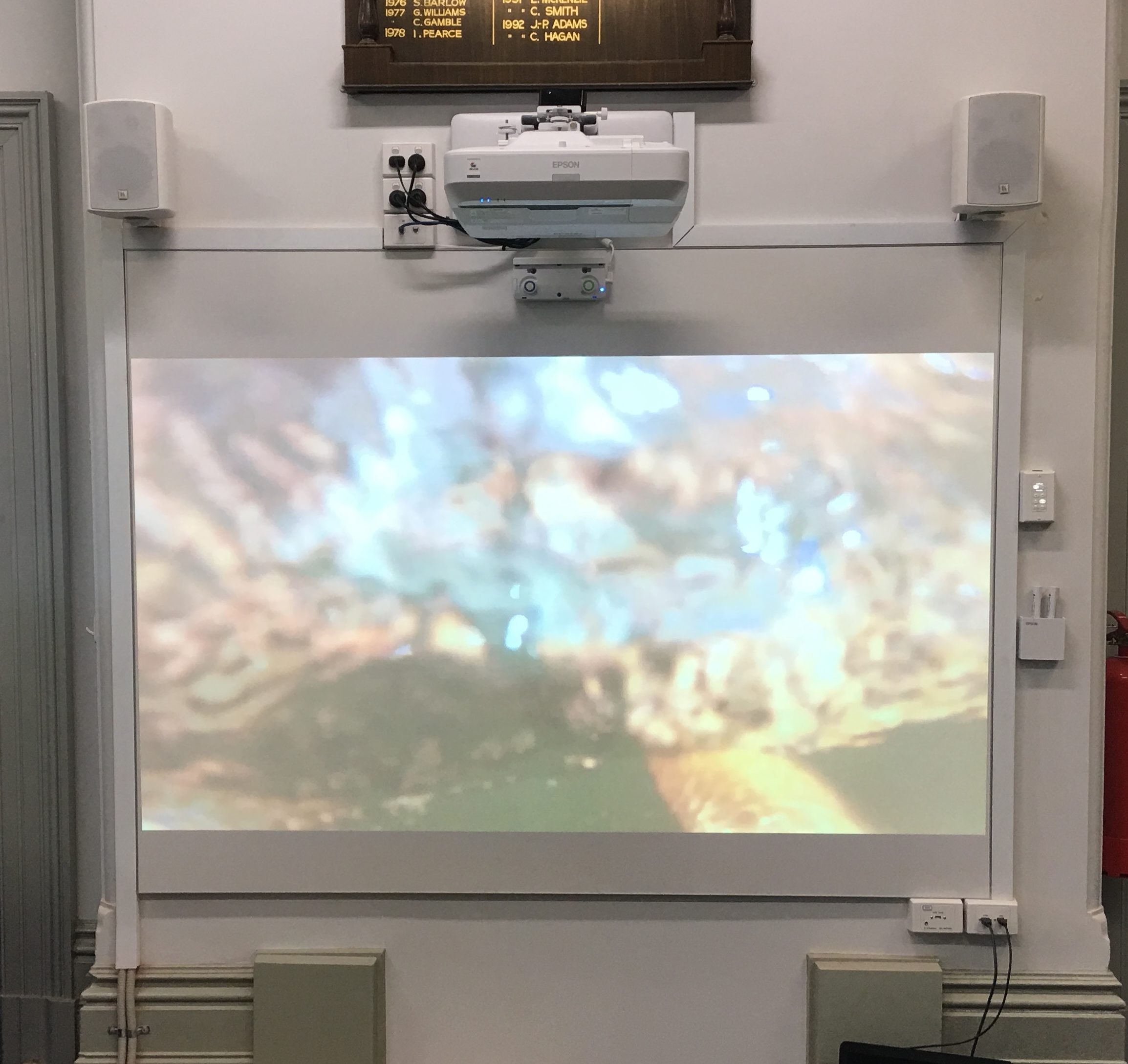EPSON EB-1450Ui interactive projector at CGS