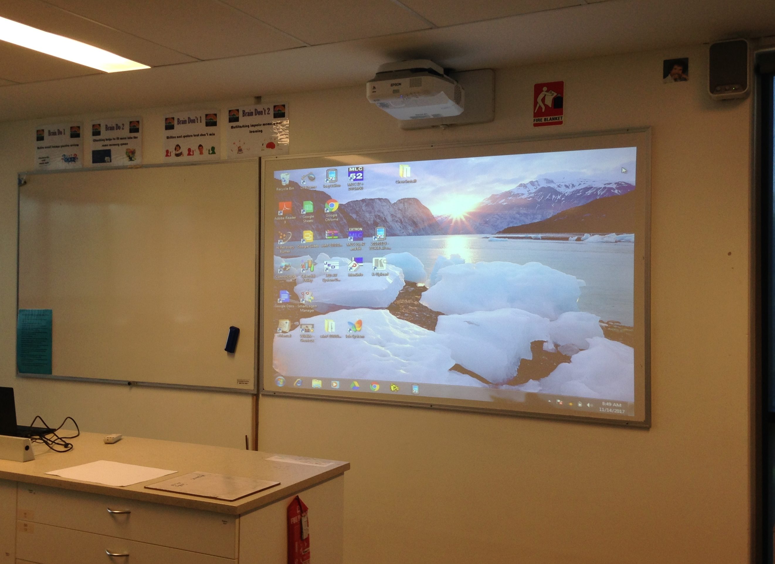 EPSON EB-685W Ultra Short Throw projector at Kingswood College