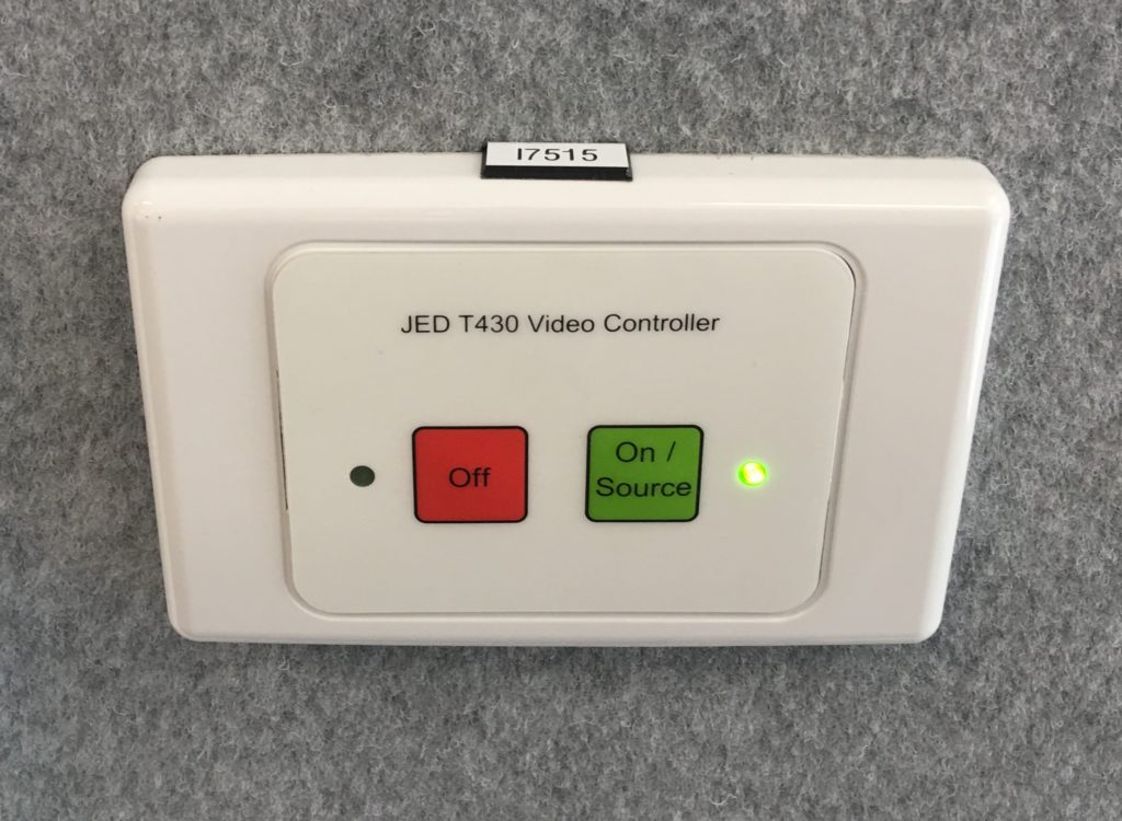JED T430 2-button control panel at Ringwood Secondary