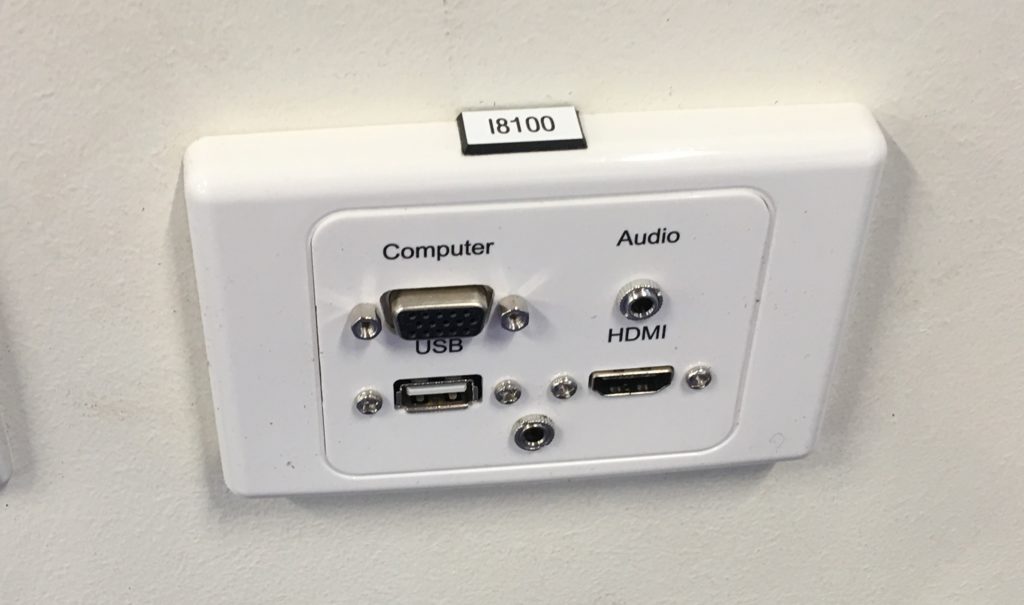 HDMI with integrated VGA/Audio input plate at Balwyn Primary