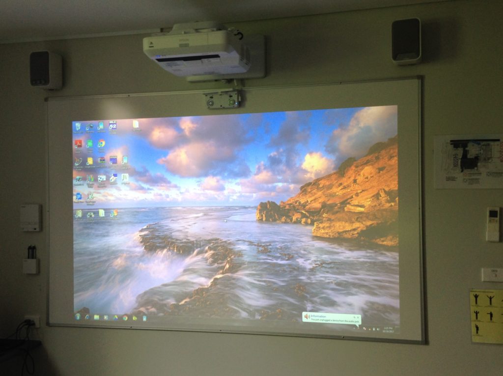 EPSON EB-1460Ui Meeting Mate Finger Touch Interactive Projector at St Paul's Primary Schoo