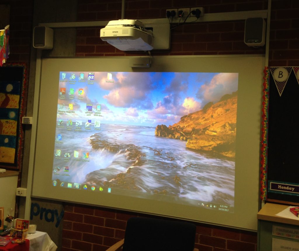 EPSON EB-695Wi Interactive Finger Touch Projector at St Paul's Primary School