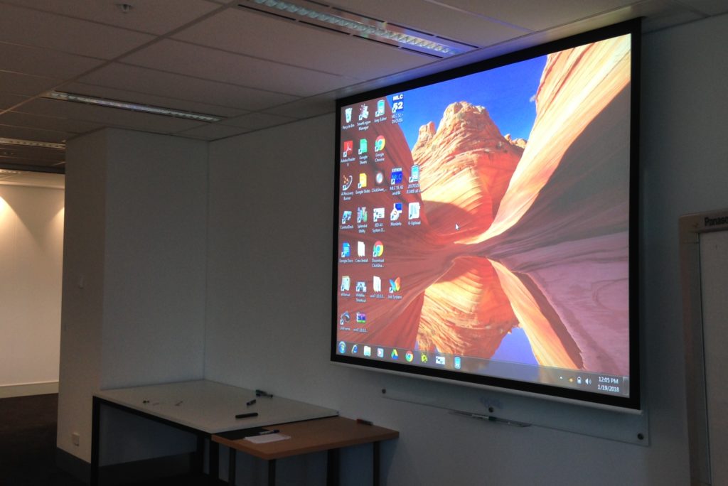 Example display by EPSON EB-2055 Installation Projector