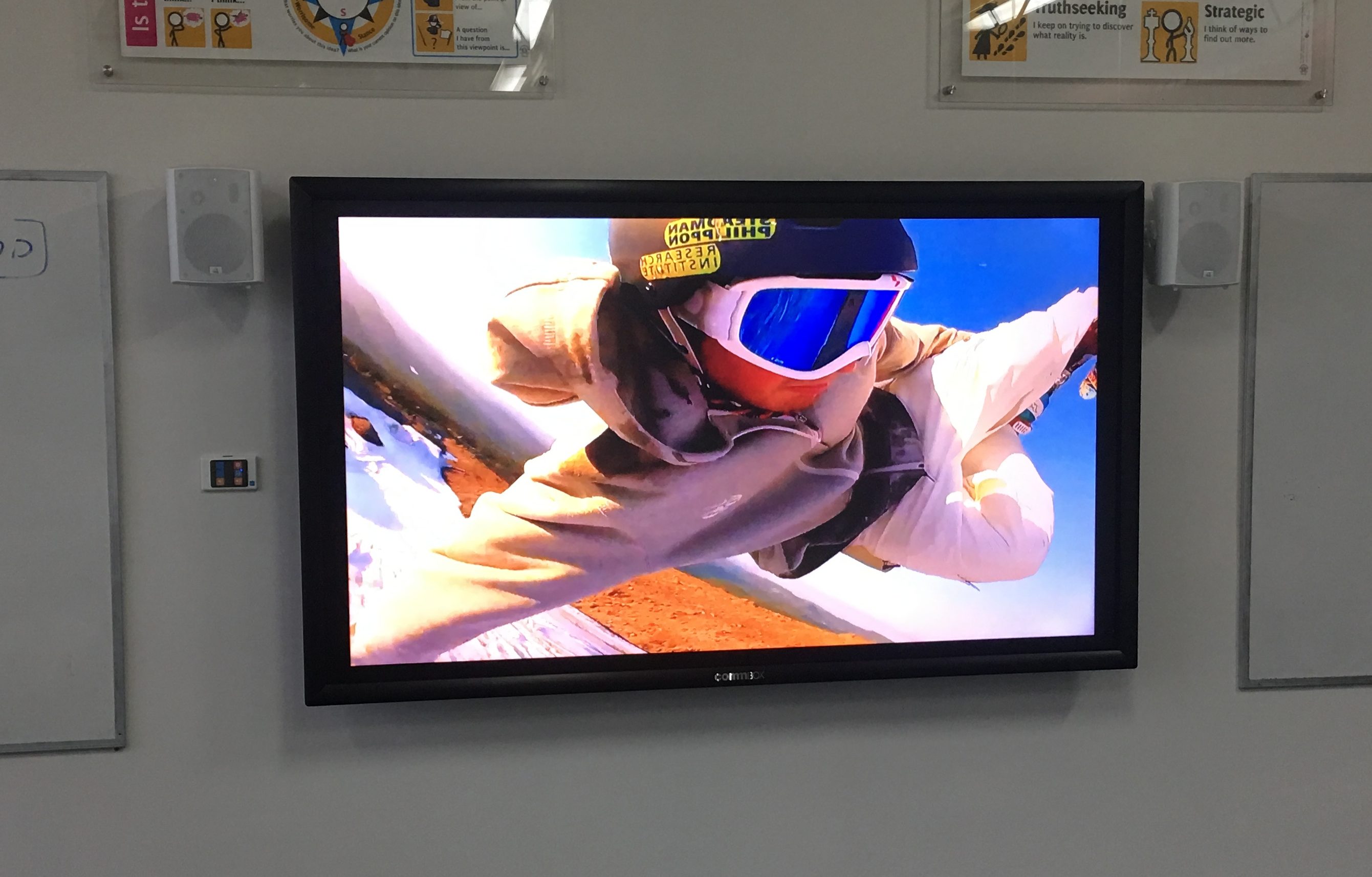 CommBox Classic interactive 80" 4K Touch monitor at Trinity Grammar School