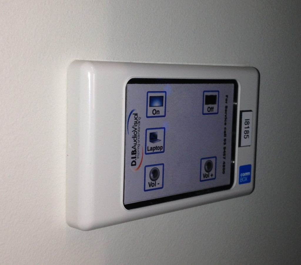 Joey Micro 6 wall control panel at St. John Vianney's