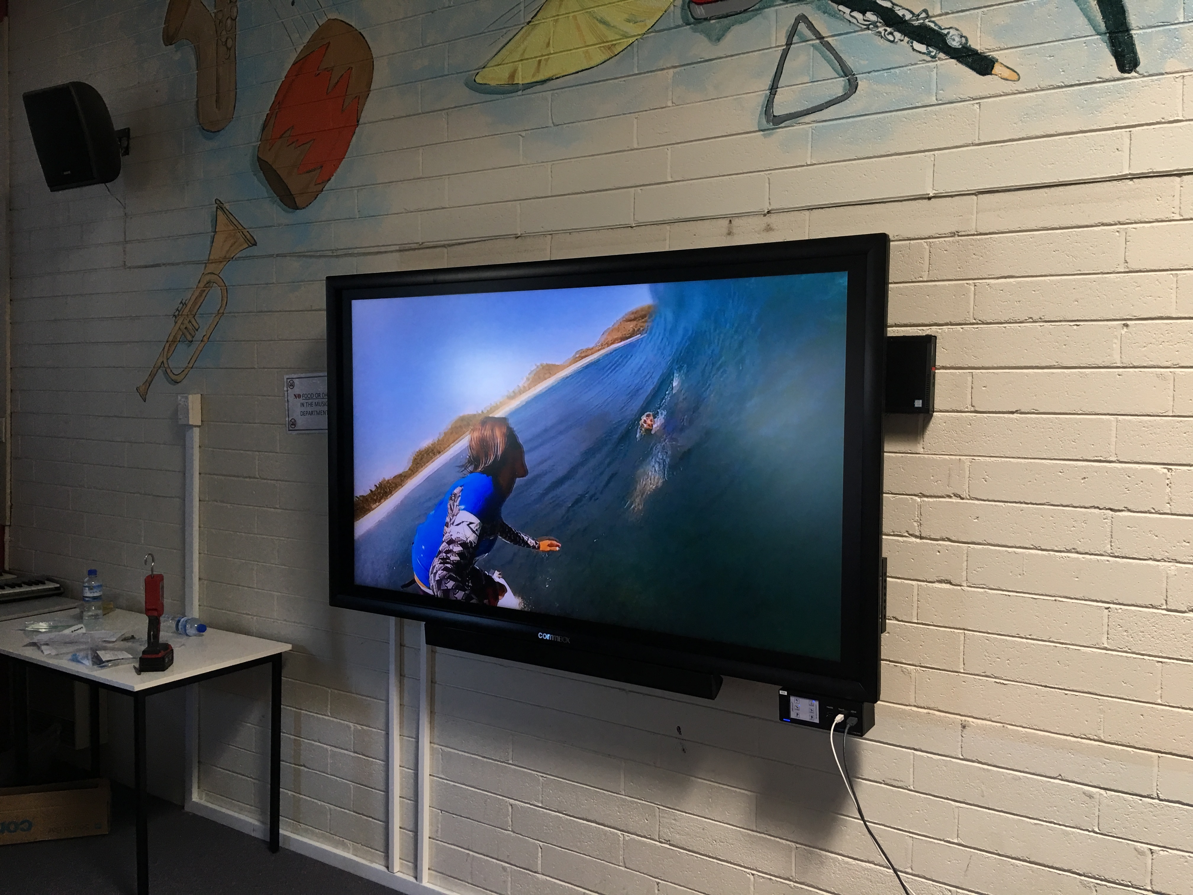 80" CommBox touch monitor for Yarra Valley Grammar
