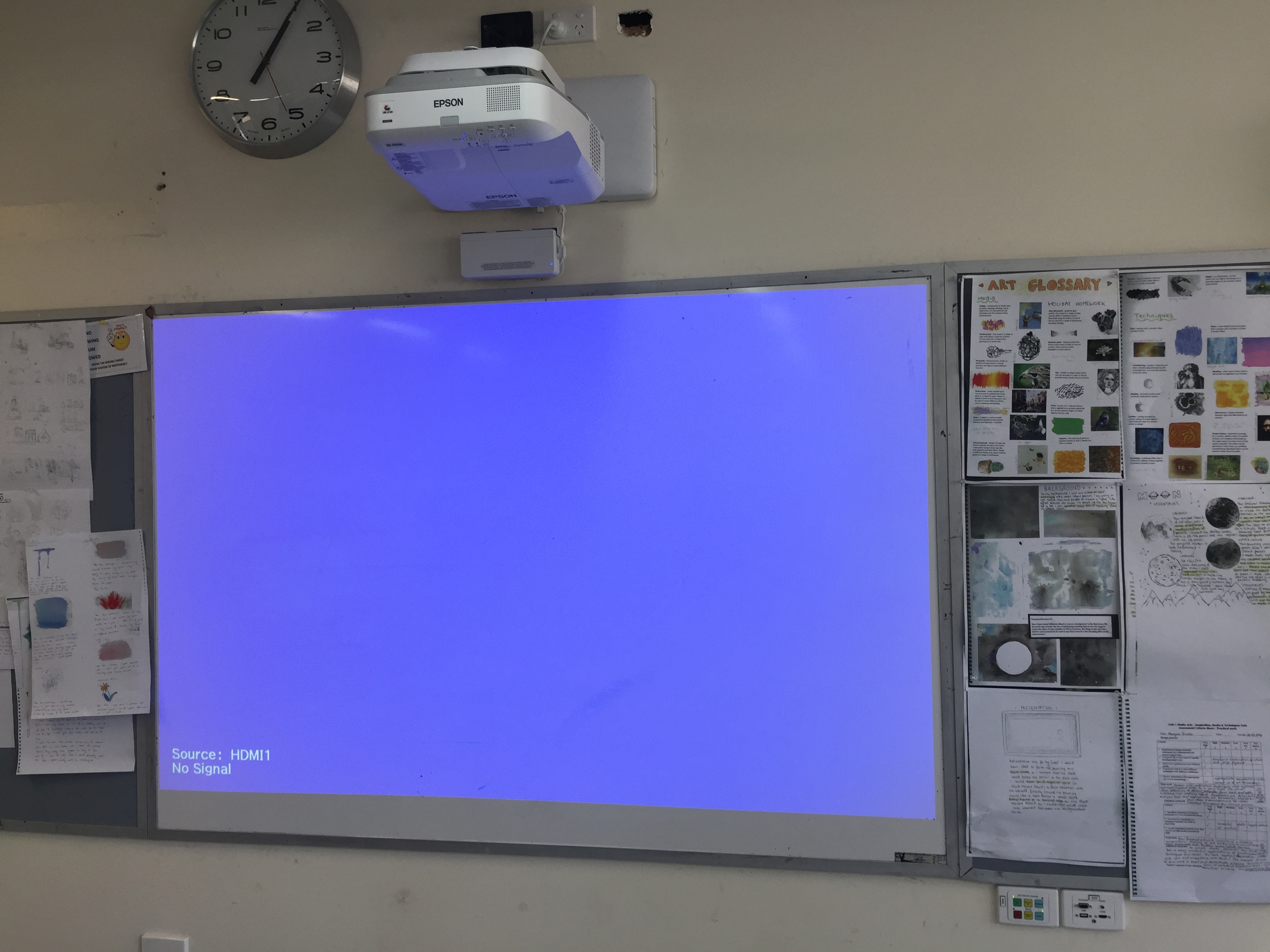 Epson EB-695Wi interactive projector at Ringwood Secondary