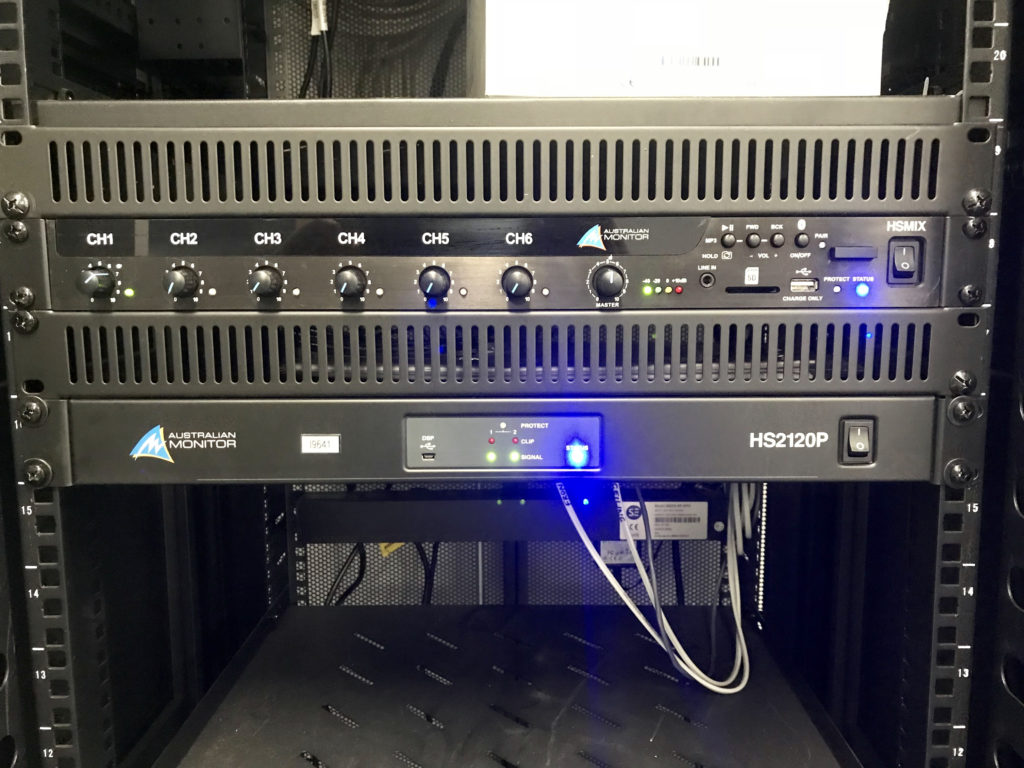 Audio system - HS2120P with HSMIX by Australian Monitor