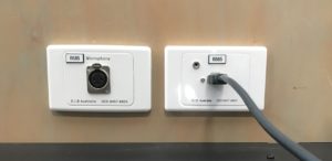 Various inputs/sockets