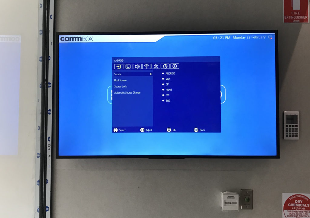 Commbox Touch Screen at Yarra Valley Grammar