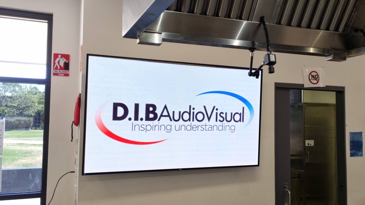 The 75-inch Philips Q-Line display installed by D.I.B Audio Visual at Melton Specialist School