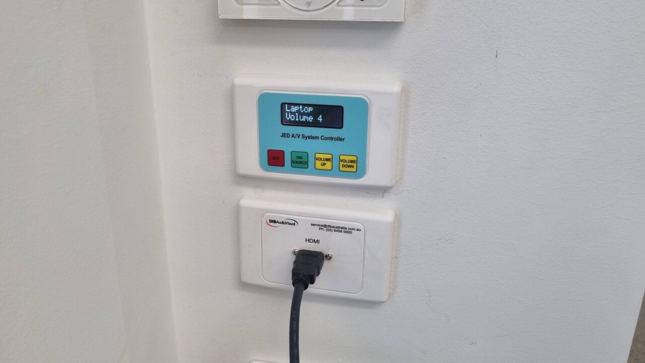 Melton Specialist School's JED control panel and HDMI installed by D.I.B Audio Visual