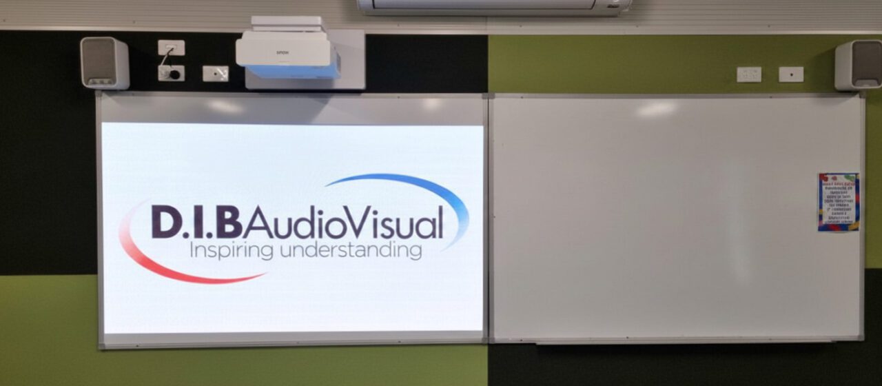 Projectors installed by D.I.B Audio Visual at Sunbury Downs Secondary College Relocatable Mod10 Classrooms