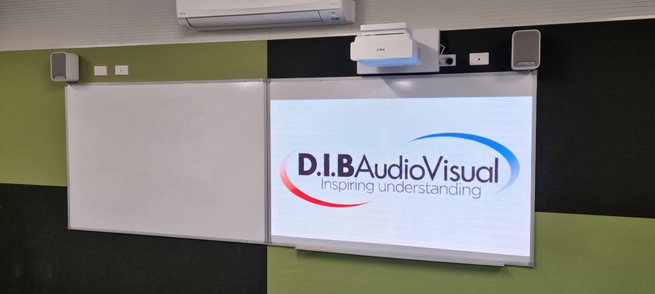 Projectors installed by D.I.B Audio Visual at Sunbury Downs Secondary College Relocatable Mod10 Classrooms