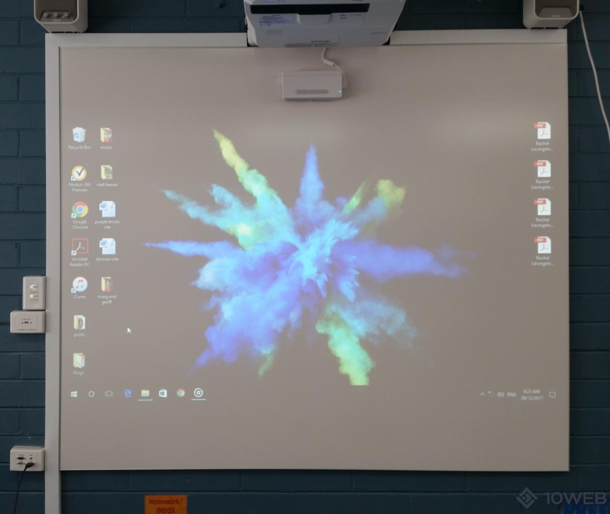 Example projection at Mentone Girls' Grammar