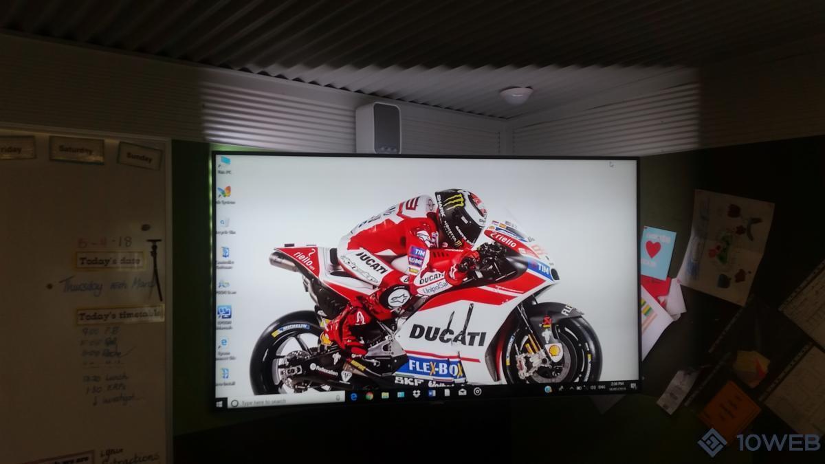 75" Philips commercial monitor at Armadale