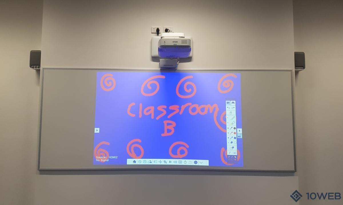 Epson EB-695Wi interactive projector at Star of the Sea