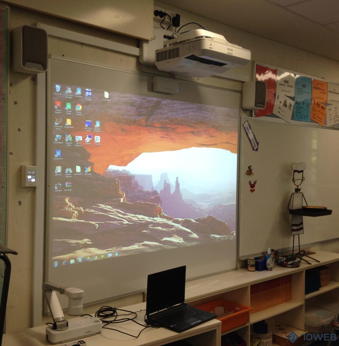 EPSON EB-696Ui Interactive Finger Touch Projector at PLC