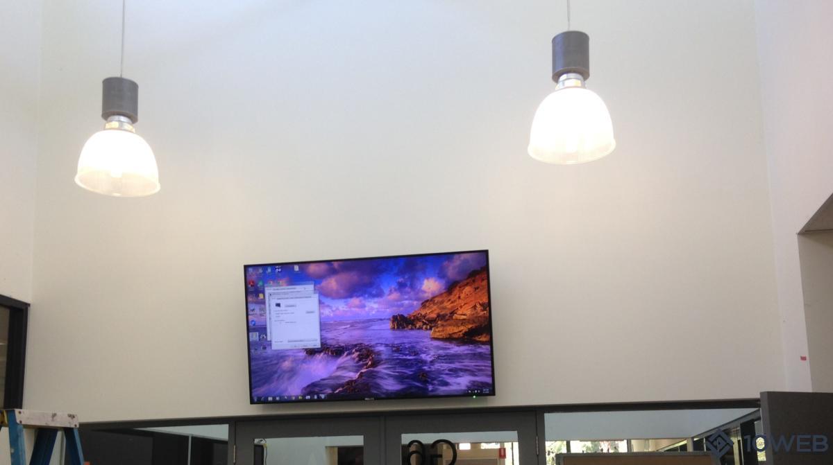 65" Philips Commercial Lite monitor at Doncaster Secondary