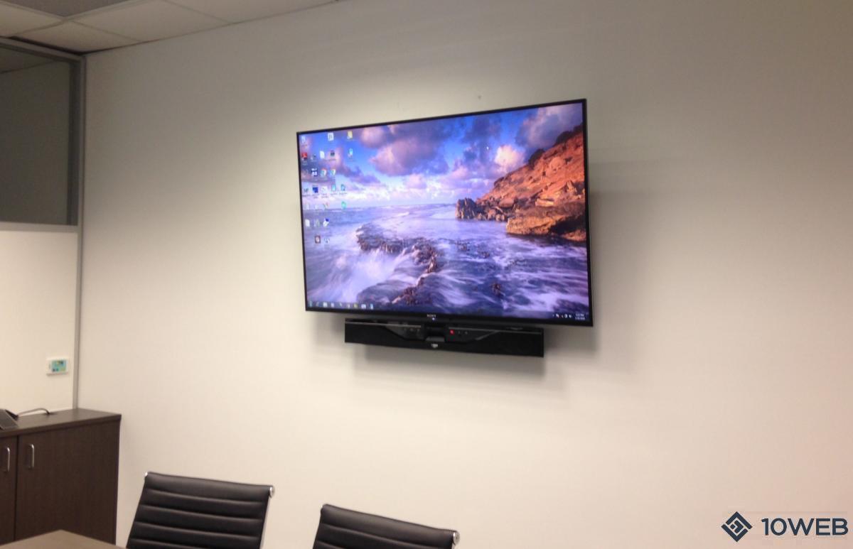 55" Sony 4K HDR TV with the Yamaha CS-700 Video Conferencing System at Innate Wealth