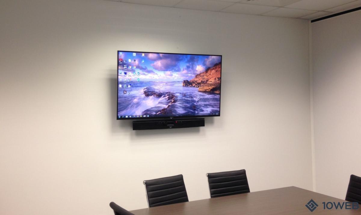 55" Sony 4K HDR TV with the Yamaha CS-700 Video Conferencing System at Innate Wealth