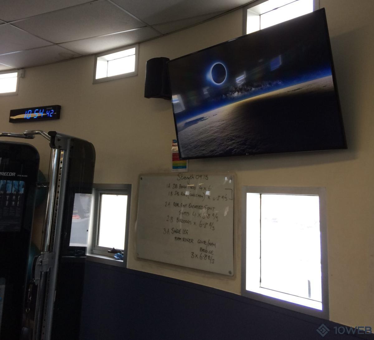 Digital signage at Richmond Recreation Centre