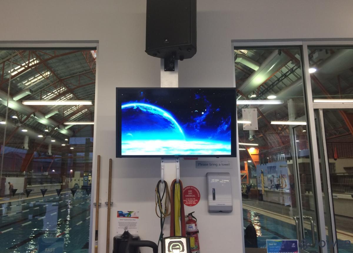 Digital signage at Richmond Recreation Centre