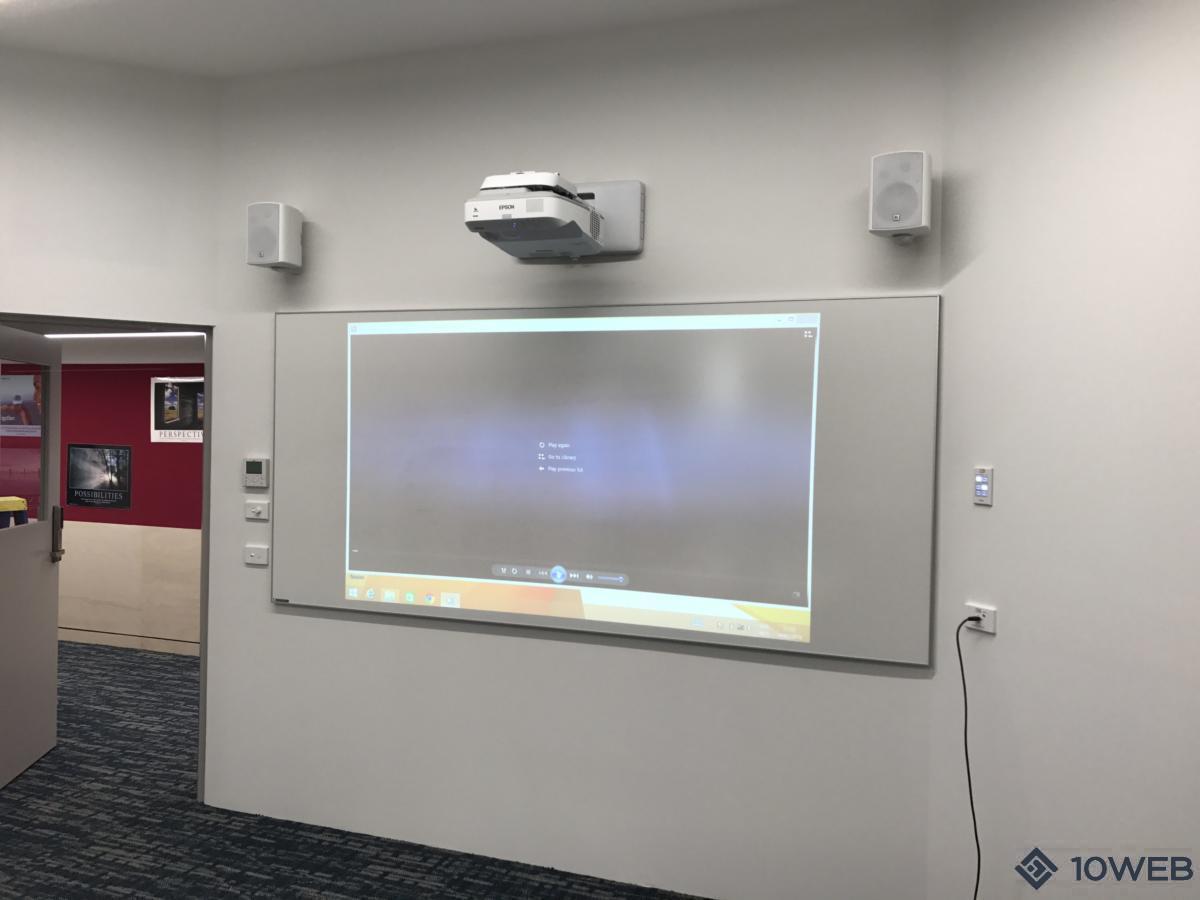 EPSON EB-685W Ultra Short Throw projector at PLC