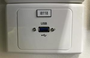 USB input plate at OLMC